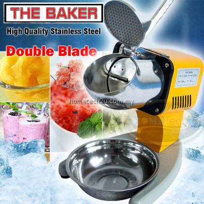 THE BAKER Commercial Ice Crusher Shaver Double Blade for Ais Kepal, Ais Kacang, ABC Machine