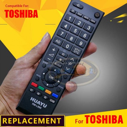  TOSHIBA LCD/LED TV REMOTE CONTROL RM-L890 Compatible