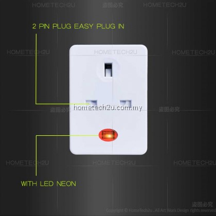 PREMIUM 13A 3 way Adapter Adaptor Light indicator with Safety Shutter Extension Plug kepala tiga (Sirim Approved)