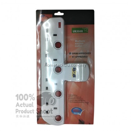 4 WAY ADAPTOR ADAPORT MULTIPLE WALL SOCKET POWER OUTLET EXTENSION 4 WAY ADAPTOR ADAPORT MULTIPLE WALL SOCKET POWER OUTLET EXTENSION