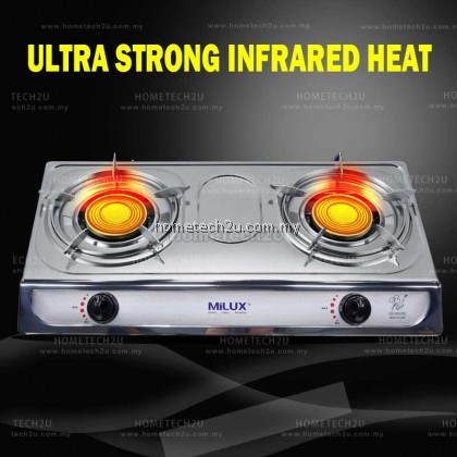 [NEW-SIRIM APPROVED] MILUX INFRARED GAS COOKER MSS-81221R (Gas & Time saving)