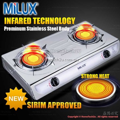 [NEW-SIRIM APPROVED] MILUX INFRARED GAS COOKER MSS-81221R (Gas & Time saving)