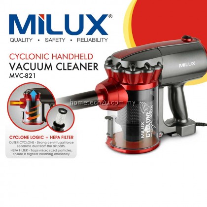 Milux Cyclonic Handheld Vacuum Cleaner MVC-821 (Free Extension Roller) Milux Cyclonic Handheld Vacuum Cleaner MVC-821 (Free Extension Roller)